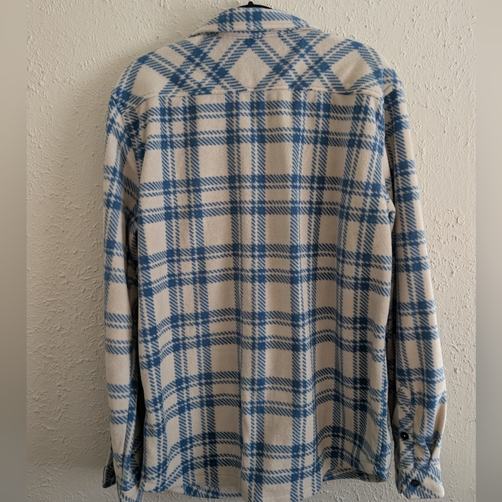 NWT O'Neill Artic Check Fleece Plaid Button-Up Shirt - Picture 8 of 8